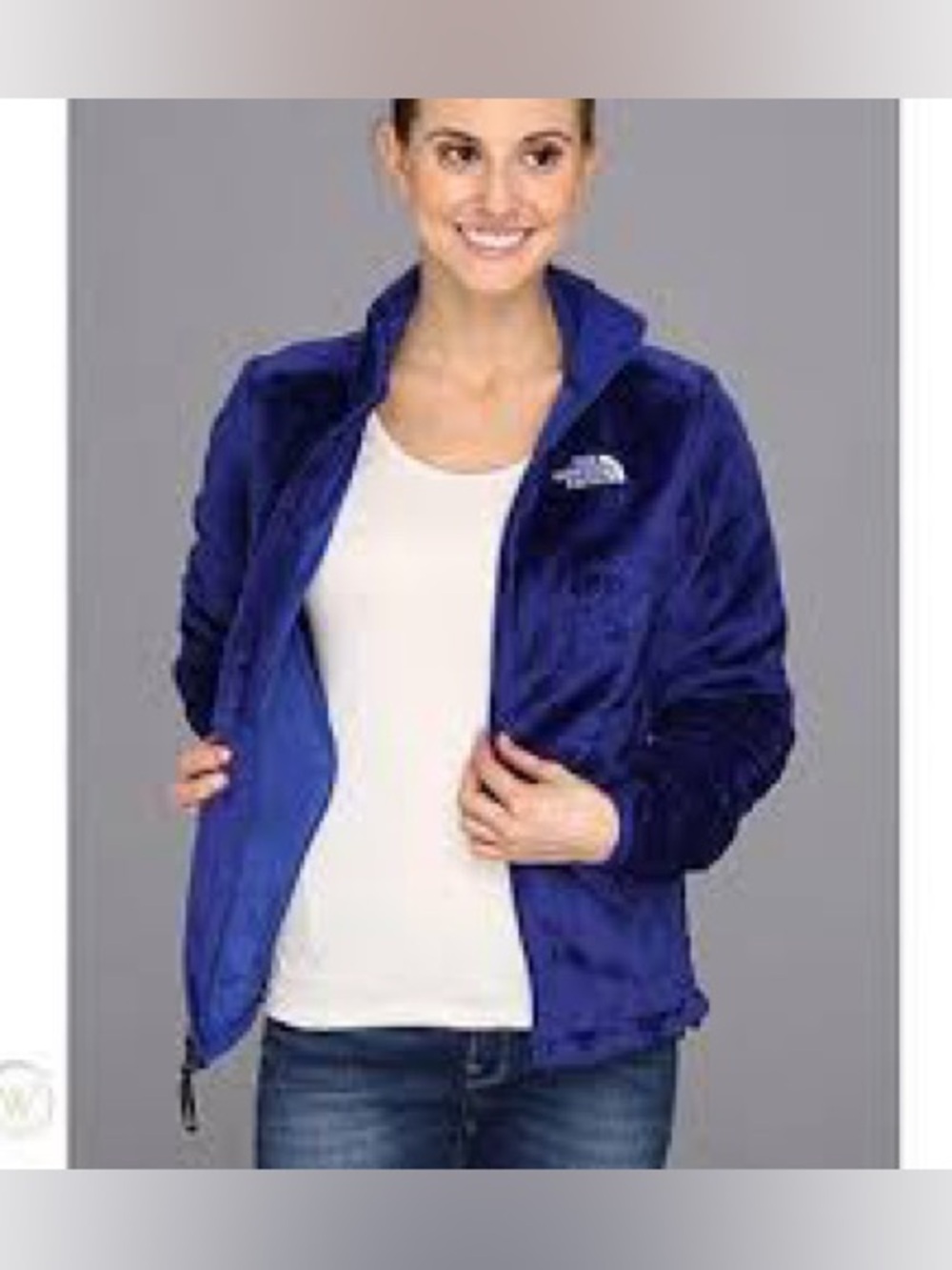 The North Face full-zip fleece jacket in purple